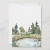 Boho Woodland Animals Schattige Baby shower Kaart (Achterkant)