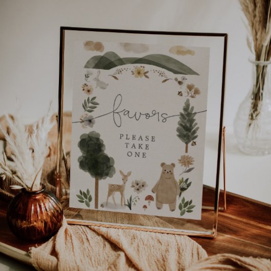 Boho Woodland Animals Verjaardagsfeest Favorieten 