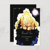 Boho Woodland Baby shower Bedankkaart (Voorkant / Achterkant)