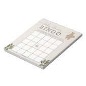 Boho Woodland Baby shower Bingo 40 vellen Notitieblok (Linkerzijde)
