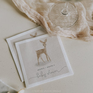 Boho Woodland Baby shower Cocktail Napkin Servet