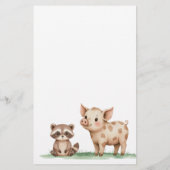 Boho Woodland Baby shower Guess Sweet Mess spel Flyer (Achterkant)