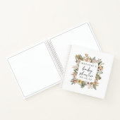 Boho Woodland Baby shower Guest Book Notitieboek (Binnen)