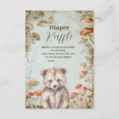 Boho Woodland Baby shower Informatiekaartje (Voorkant)