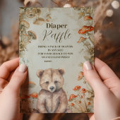 Boho Woodland Baby shower Informatiekaartje