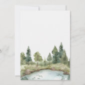 Boho Woodland Baby shower Kaart (Achterkant)