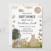 Boho Woodland Baby shower Kaart (Voorkant)