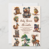 Boho Woodland Baby shower Kaart (Voorkant)