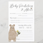 Boho Woodland Baby shower Predications & Advice (Voorkant)