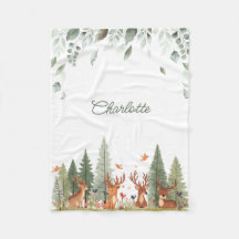 Boho Woodland Babydeken | Herten Bos Nursery