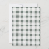 Boho Woodland Bonfire Pumpkin eerste verjaardag Kaart (Achterkant)