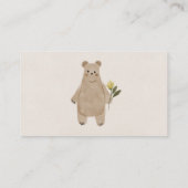 Boho Woodland Books for Baby shower Card Informatiekaartje (Achterkant)