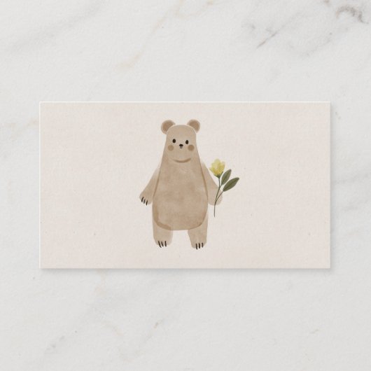 Boho Woodland Books for Baby shower Card Informatiekaartje (Achterkant)