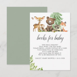 Boho Woodland Cute Animals Books for Baby Informatiekaartje