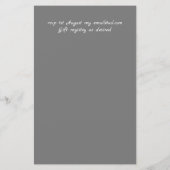 Boho Woodland Deer Floral Budget Wedding Invites (Achterkant)