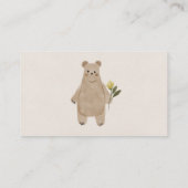 Boho Woodland Diaper Raffle Baby shower Kaart (Achterkant)