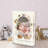 Boho Woodland Dieren Baby Fotoblok