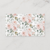 Boho Woodland Dieren Baby Shower Luiers Raffle Informatiekaartje (Achterkant)