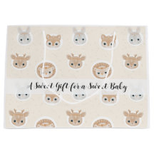 Boho Woodland Dieren Patroon Baby Shower Cadeautas