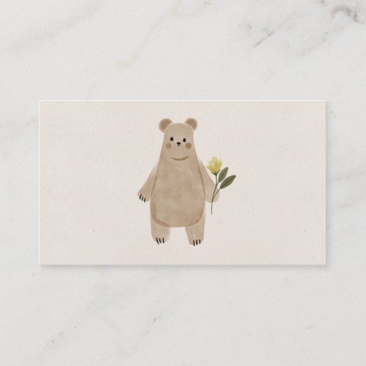 Boho Woodland Display Baby shower Kaart (Achterkant)