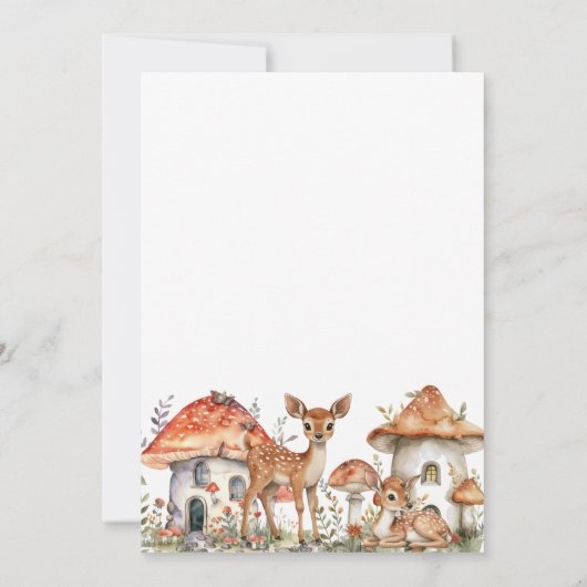 Boho Woodland Forest Animals 8e verjaardagsfeest Kaart (Achterkant)