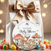 Boho Woodland Forest Animals Baby shower Bedankjes Labels