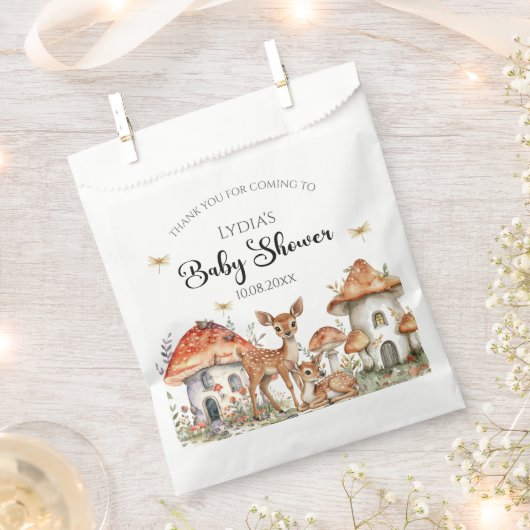 Boho Woodland Forest Animals Baby shower Bedankzakje (Geknipt)