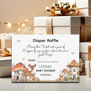 Boho Woodland Forest Animals Baby shower Informatiekaartje