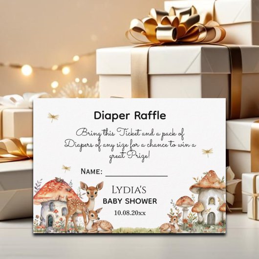 Boho Woodland Forest Animals Baby shower Informatiekaartje