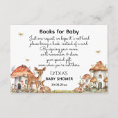 Boho Woodland Forest Animals Baby shower Informatiekaartje (Voorkant)