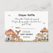 Boho Woodland Forest Animals Baby shower Informatiekaartje (Voorkant)