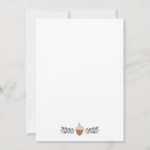 Boho Woodland Forest Animals Baby shower Kaart (Achterkant)