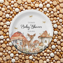 Boho Woodland Forest Animals Baby shower Papieren Bordje