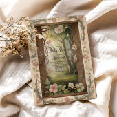 Boho Woodland Forest Baby shower Kaart