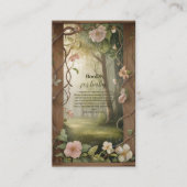 Boho Woodland Forest Boeken voor Baby Informatiekaartje (Voorkant)