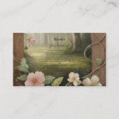 Boho Woodland Forest Boeken voor Baby Informatiekaartje (Voorkant)