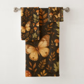 Boho Woodland Forest-paddenstoelen | Valkleuren Bad Handdoek (Insitu)
