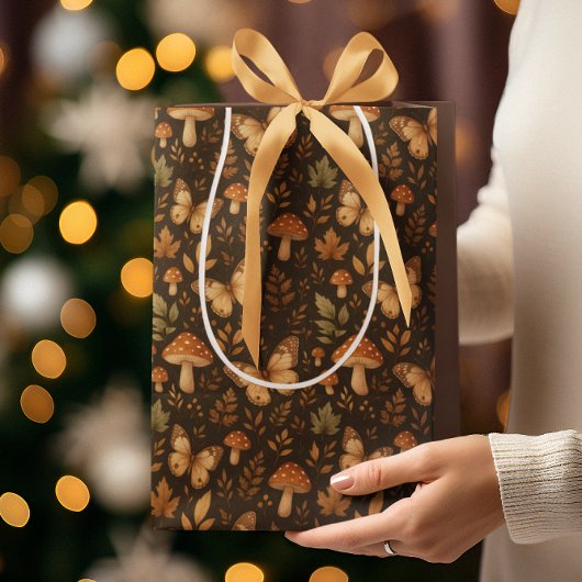 Boho Woodland Forest-paddenstoelen | Valkleuren Medium Cadeauzakje