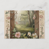 Boho Woodland Forest Raffle Diapper Informatiekaartje (Voorkant)