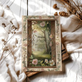 Boho Woodland Forest Raffle Diapper Informatiekaartje