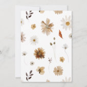 Boho Woodland Genderneutraal Baby shower Kaart (Achterkant)