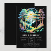 Boho Woodland Kids Verjaardag Kaart (Voorkant / Achterkant)