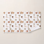 Boho Woodland Oerwoud Animal Pattern Bad Handdoek (Handdoek)