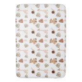 Boho Woodland Oerwoud Animal Pattern Badmat (Voorkant Verticaal)