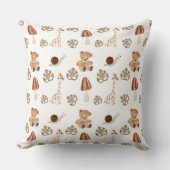 Boho Woodland Oerwoud Animal Pattern Kussen (Voorkant)