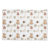 Boho Woodland Oerwoud Animal Pattern Kussensloop (Achterkant)