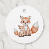 Boho Woodland Oerwoud Animals Baby shower Bedankjes Labels (Achterkant)