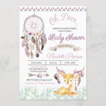 Boho Woodland Paarse Baby shower