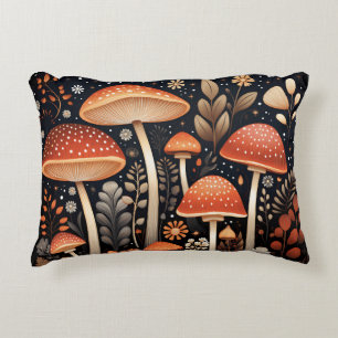 Boho Woodland paddenstoelenpatroon Accent Kussen