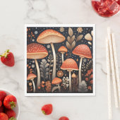 Boho Woodland paddenstoelenpatroon Servet (Insitu)